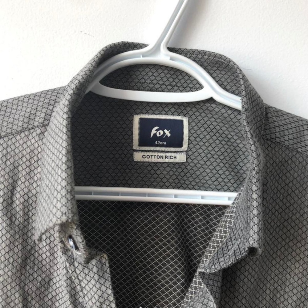 Patterned Button-Up Dress Shirt - Picture 2 of 3